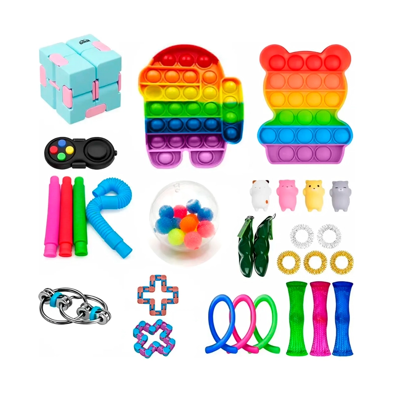 SET 29 PIEZAS JUGUETE SENSORIAL ANTI ESTRES FIDGET TOY - 1
