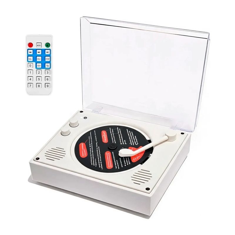 REPRODUCTOR DE DISCO BLUETOOTH USB PORTATIL RETRO - 1