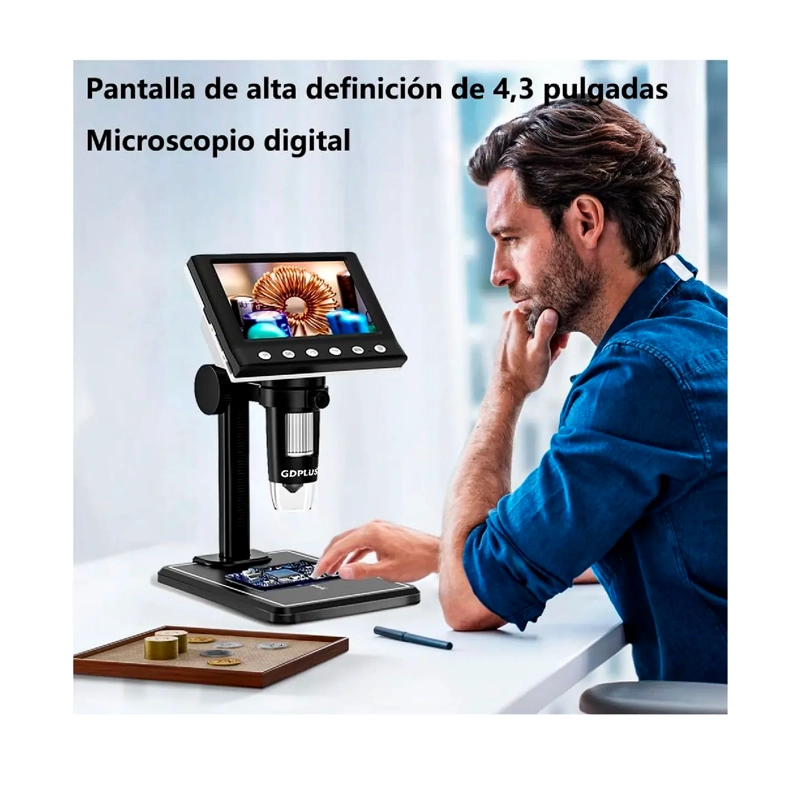 MICROSCOPIO DIGITAL USB 1000X BATERIA - 2