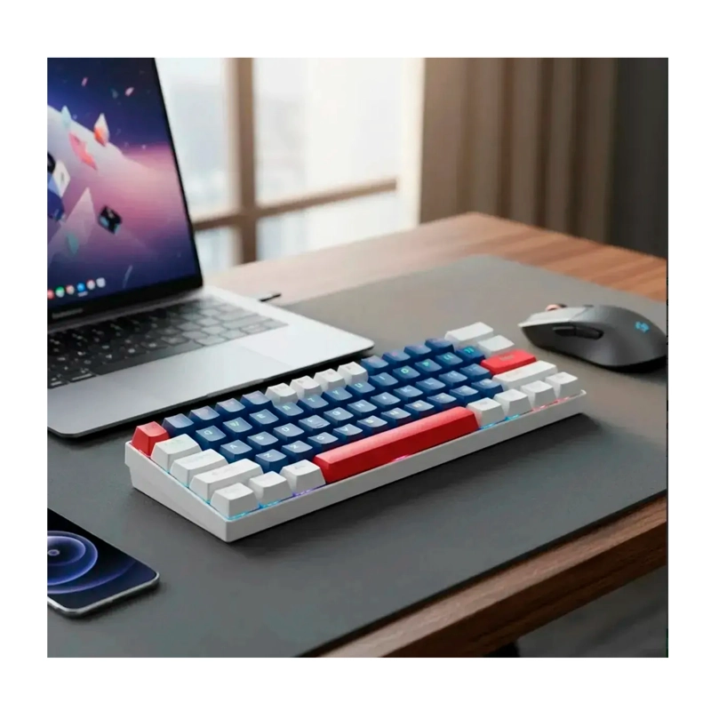 TECLADO MECANICO GAMER 60% RGB ESPAÑOL HOT-SWAP T60 USB-C - 8