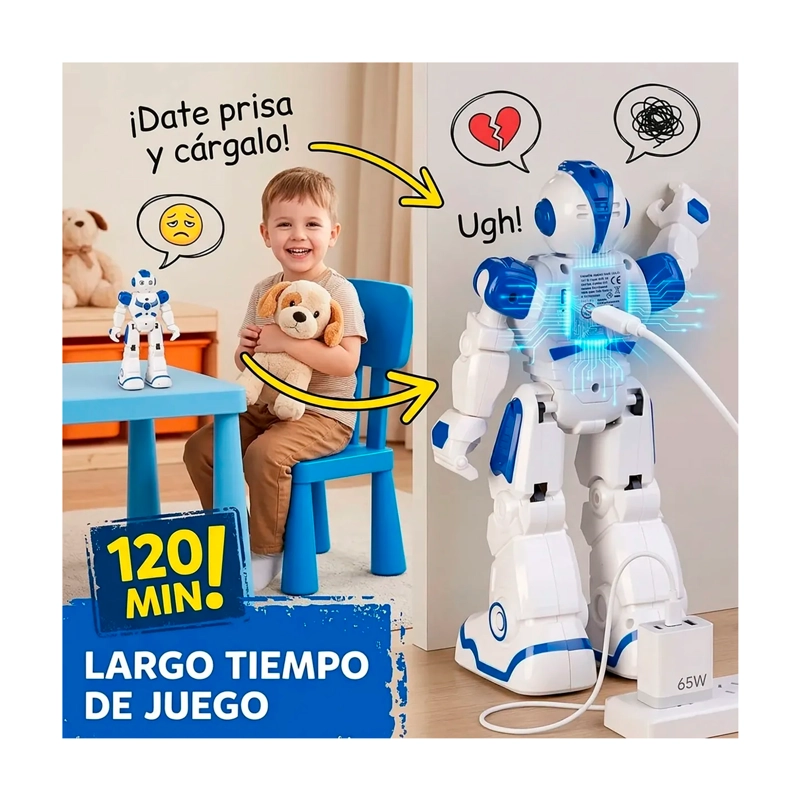 ROBOT INTELIGENTE PARA NIÑOS SMART CONTROL REMOTO/GESTOS - 6