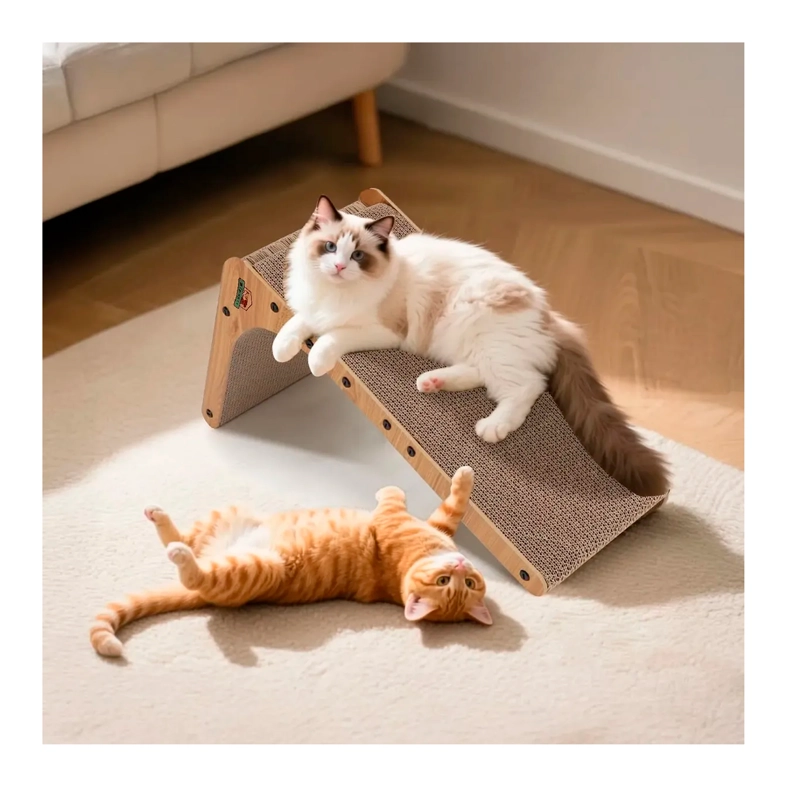 RASCADOR VERTICAL PARA GATOS EN FORMA DE L CARTON CORRUGADO - 5