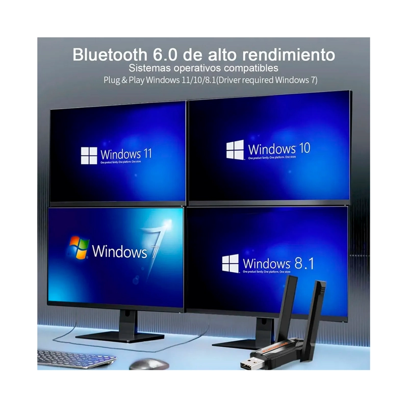 ADAPTADOR USB BLUETOOTH 6.0 COMPATIBLE DUAL-MODE - 4