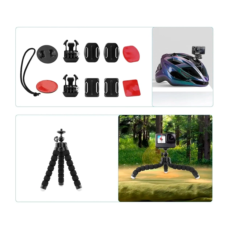 KIT DE ACCESORIOS 50 EN 1 PARA CAMARA DE ACCION - 8