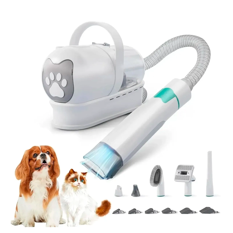 KIT CORTAPELO ASPIRADORA PERROS GATOS ASEO MASCOTAS 2 EN 1 - 1