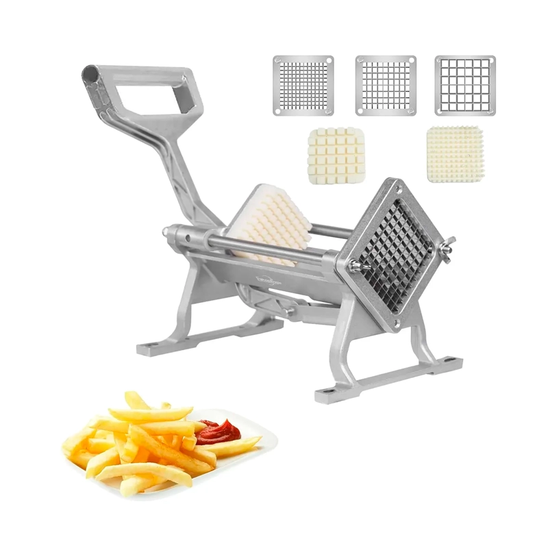CORTADORA DE PAPAS MANUAL PICADORA DE BASTONES 3 CUCHILLAS - 1