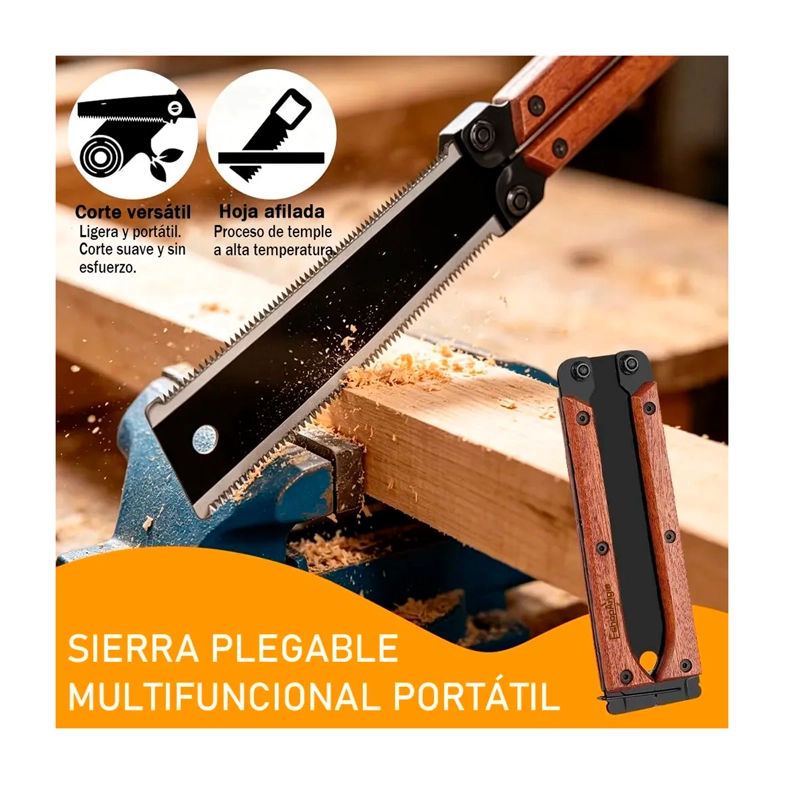 SERRUCHO SIERRA JAPONES PLEGABLE DOBLE FILO TIPO MARIPOSA - 5