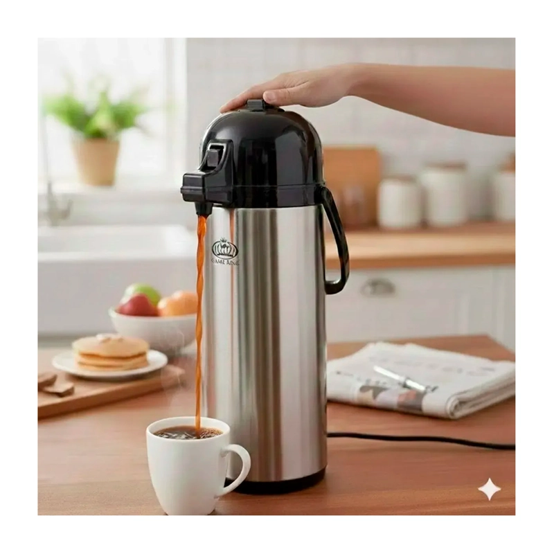 TERMO DISPENSADOR ACERO 1.9LTS SIFON AGUA CALIENTE CAFE TE - 6