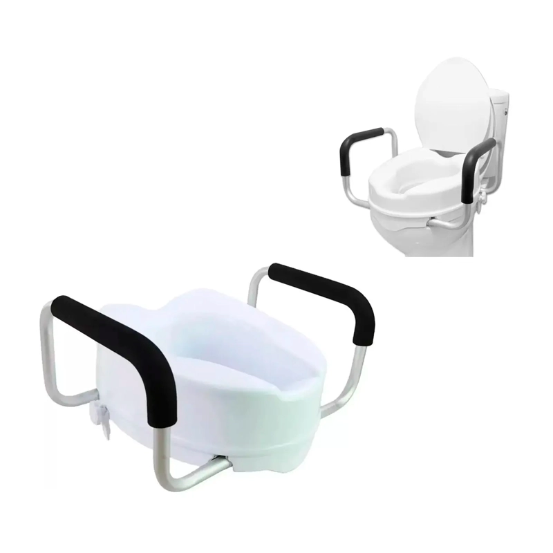 ASIENTO WC ELEVADOR 10CM CON APOYA BRAZOS - 2