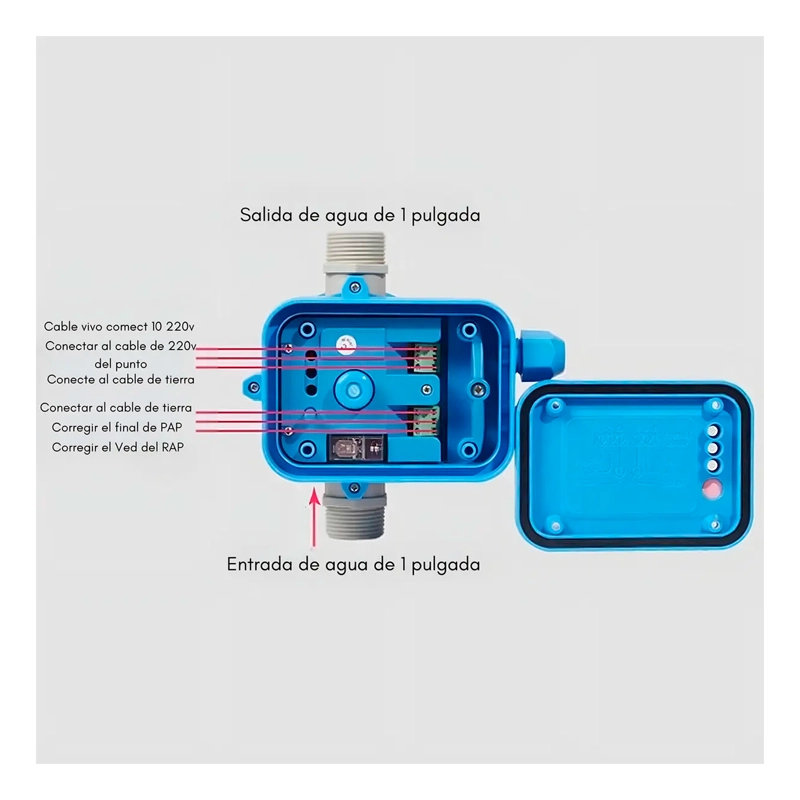 CONTROLADOR DE PRESION PARA BOMBA DE AGUA - 6