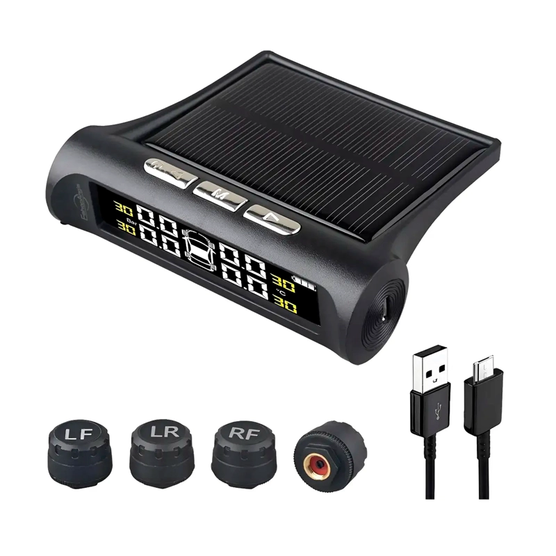 SISTEMA MONITOREO PRESION NEUMATICOS AUTO TPMS SOLAR - 1