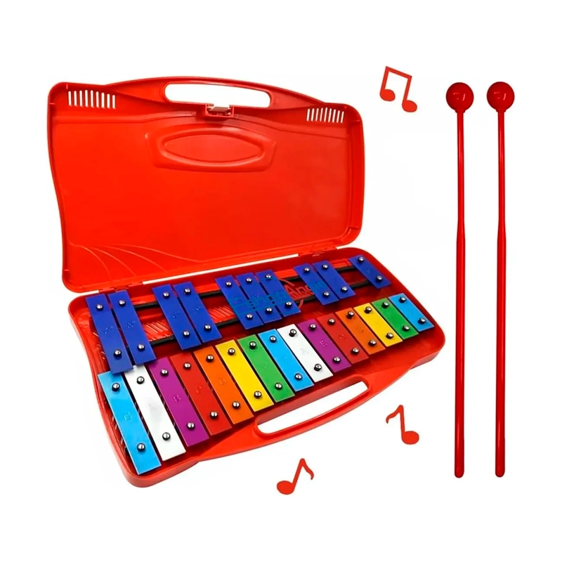 METALOFONO CROMATICO XILOFONO 25 NOTAS CON MALETA - 3