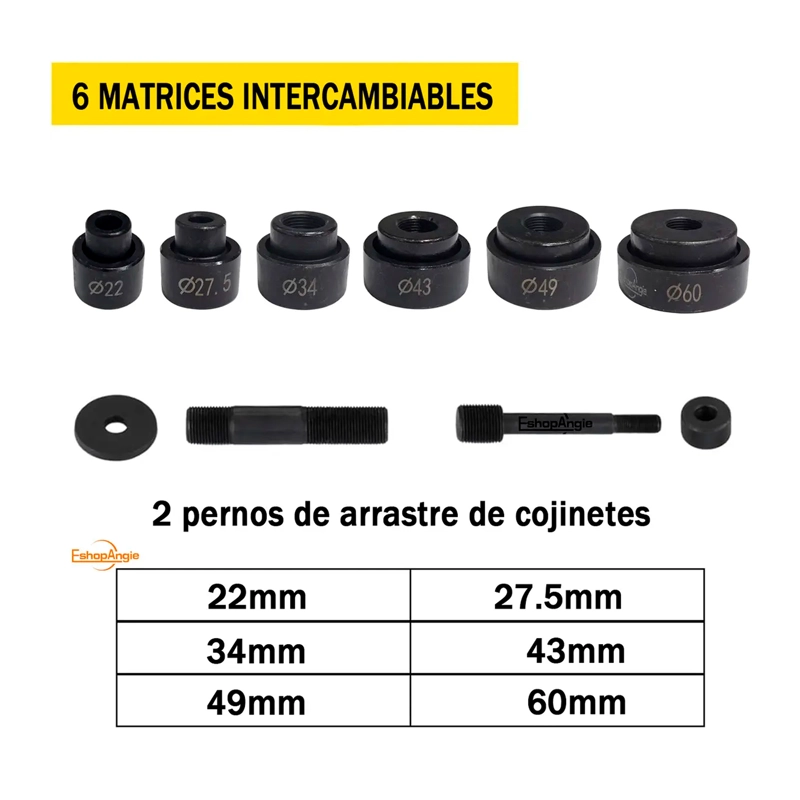 KNOCK OUT SACABOCADOS PERFORADORA HIDRAULICA DE TABLEROS 10T - 3
