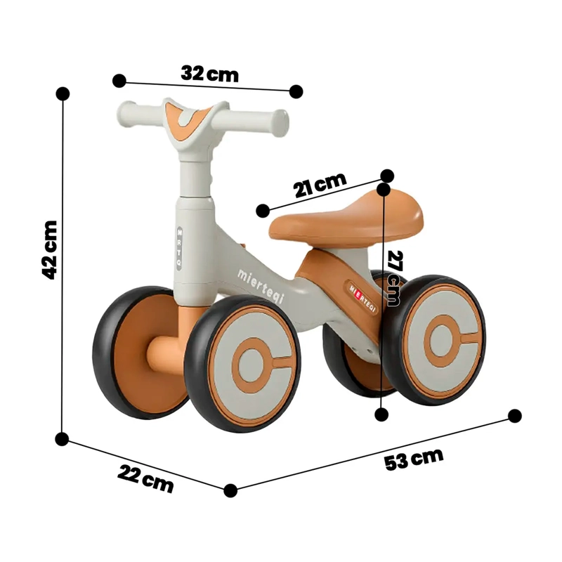 BICICLETA DE EQUILIBRIO APRENDIZAJE NIÑO BEBE  ESTABLE SEGURO - 3
