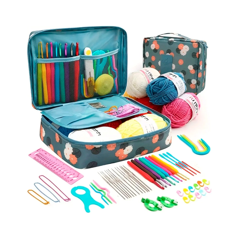 ESTUCHE CROCHET SILICONA ACCESORIOS PARA TEJER - 1