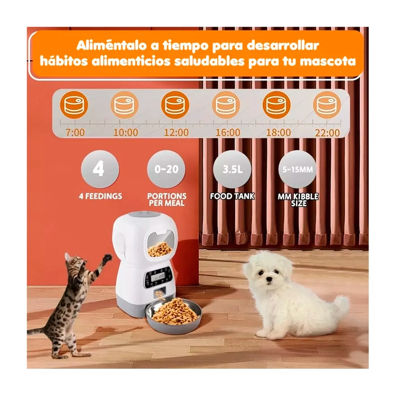 DISPENSADOR AUTOMATICO DE ALIMENTOS PARA MASCOTAS - 3
