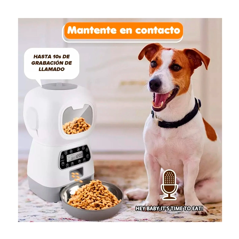DISPENSADOR AUTOMATICO DE ALIMENTOS PARA MASCOTAS - 4