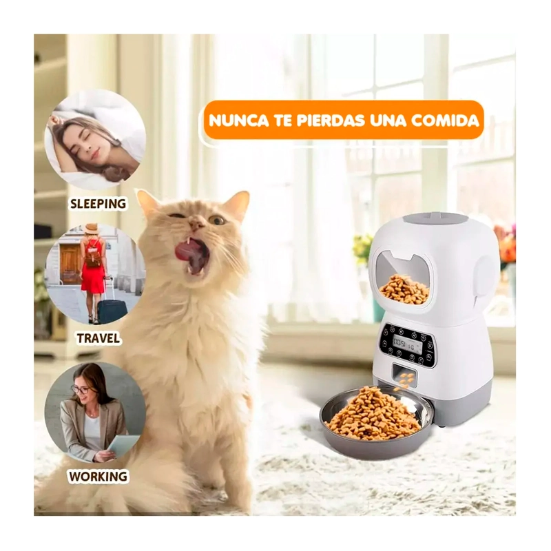 DISPENSADOR AUTOMATICO DE ALIMENTOS PARA MASCOTAS - 5