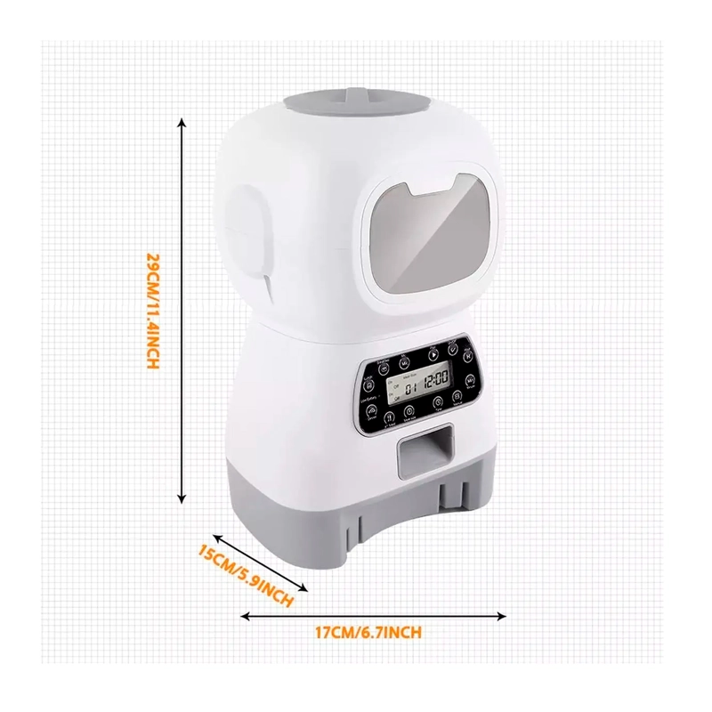 DISPENSADOR AUTOMATICO DE ALIMENTOS PARA MASCOTAS - 7