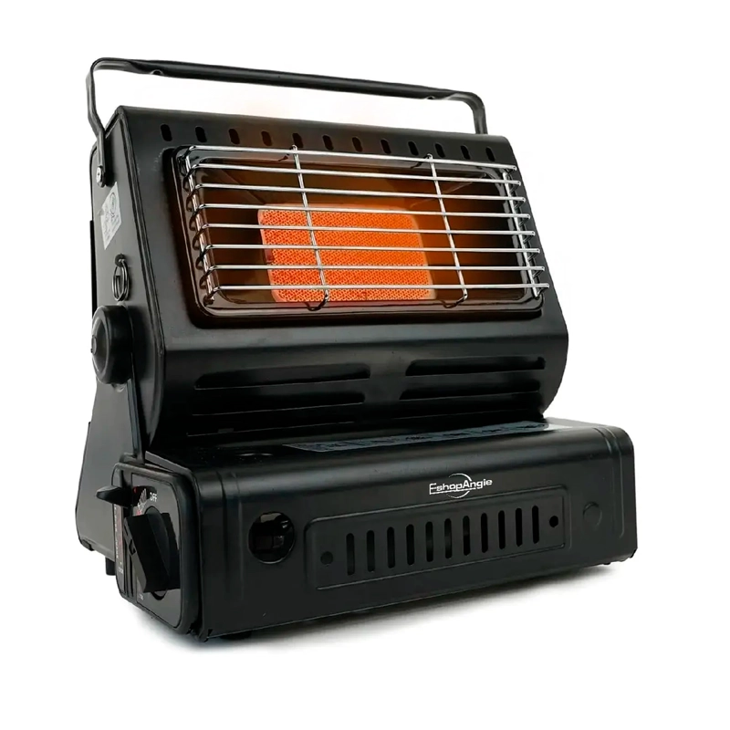 CALEFACTOR COCINILLA GAS HIBRIDA 2 EN 1 PORTATIL CAMPING - 1
