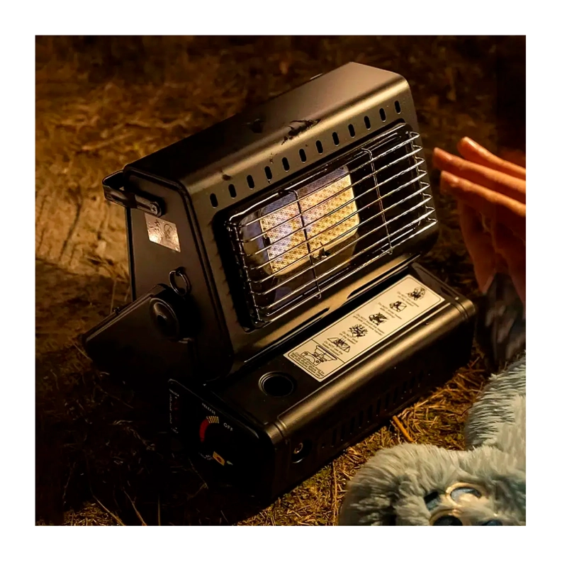 CALEFACTOR COCINILLA GAS HIBRIDA 2 EN 1 PORTATIL CAMPING - 6