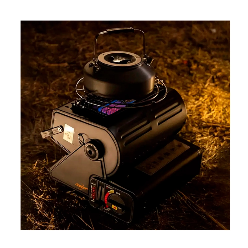 CALEFACTOR COCINILLA GAS HIBRIDA 2 EN 1 PORTATIL CAMPING - 7