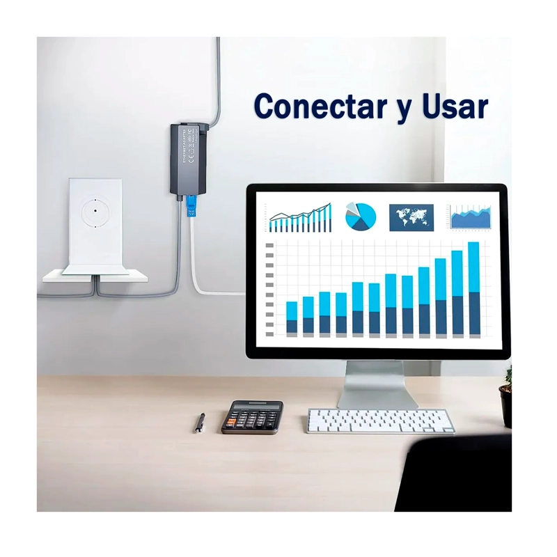 ADAPTADOR CABLE ETHERNET RJ45 A TIPO C STARLINK GEN2/V2 - 7