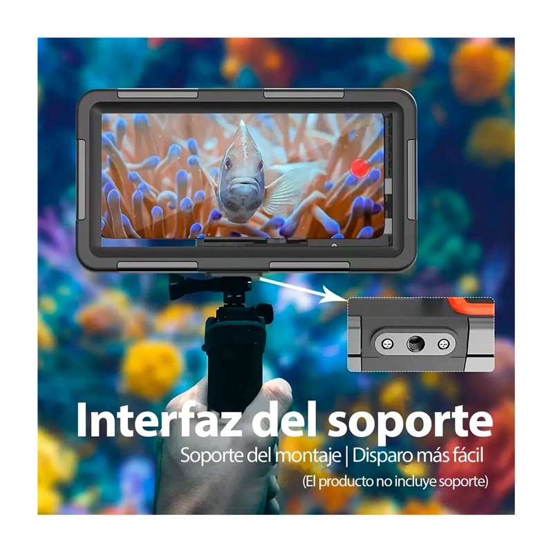 CARCASA CELULAR IMPERMEABLE SUMERGIBLE DE BUCEO DE 15 MTS - 6