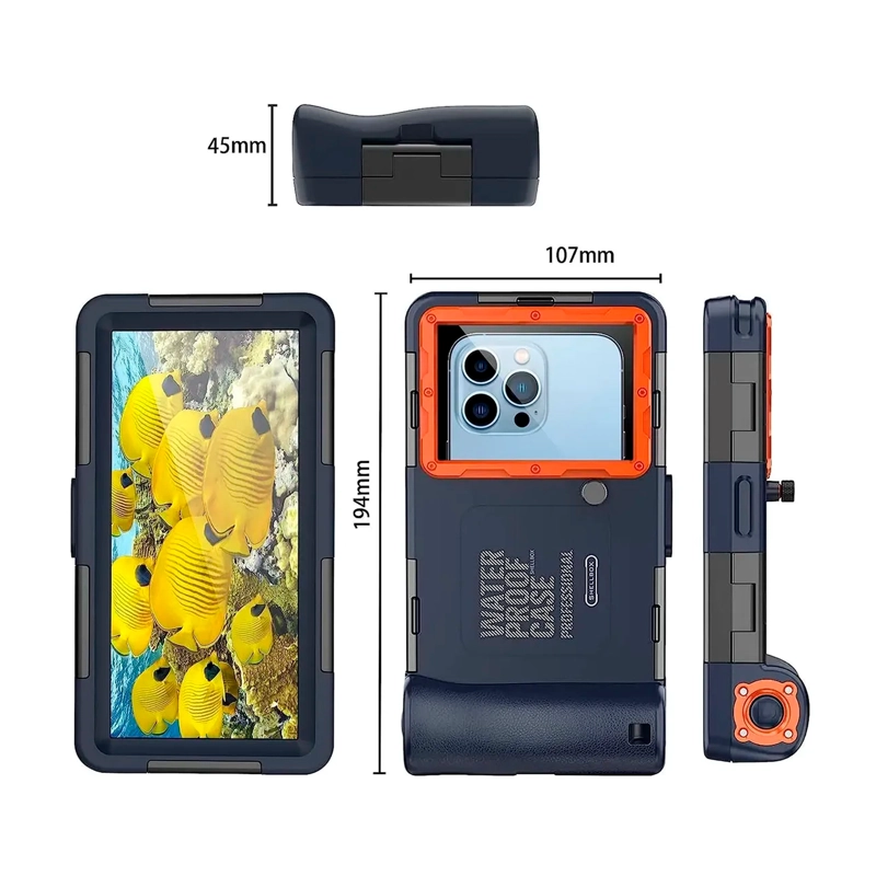 CARCASA CELULAR IMPERMEABLE SUMERGIBLE DE BUCEO DE 15 MTS - 8