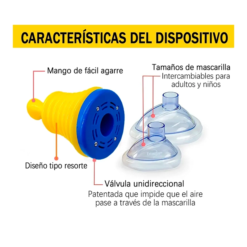 DISPOSITIVO EMERGENCIA ANTIASFIXIA ATRAGANTAMIENTO RESCATE - 2