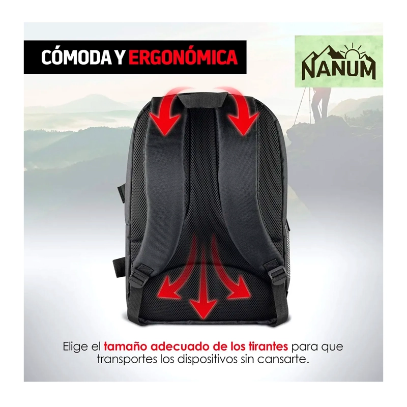 MOCHILA FOTOGRAFICA PARA CAMARA FOTOGRAFICA Y NOTEBOOK - 5
