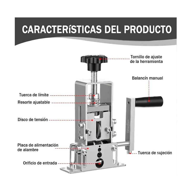 PELACABLES MANUAL Y PARA TALADRO MAQUINA PELADOR DE CABLES - 3