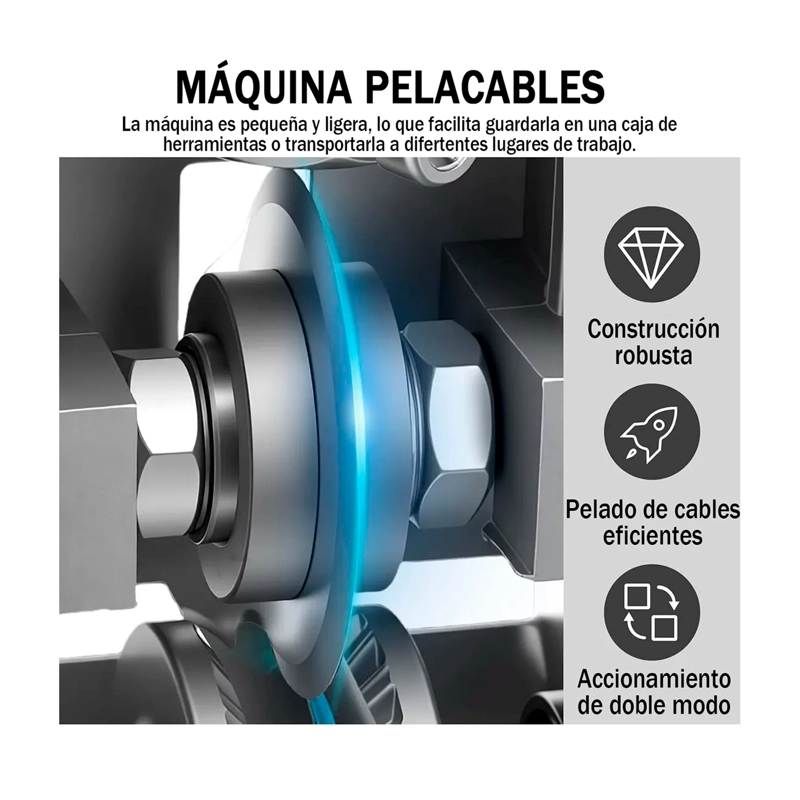 PELACABLES MANUAL Y PARA TALADRO MAQUINA PELADOR DE CABLES - 4