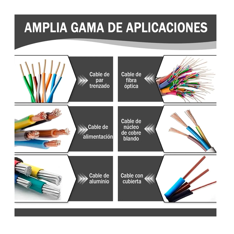 PELACABLES MANUAL Y PARA TALADRO MAQUINA PELADOR DE CABLES - 7