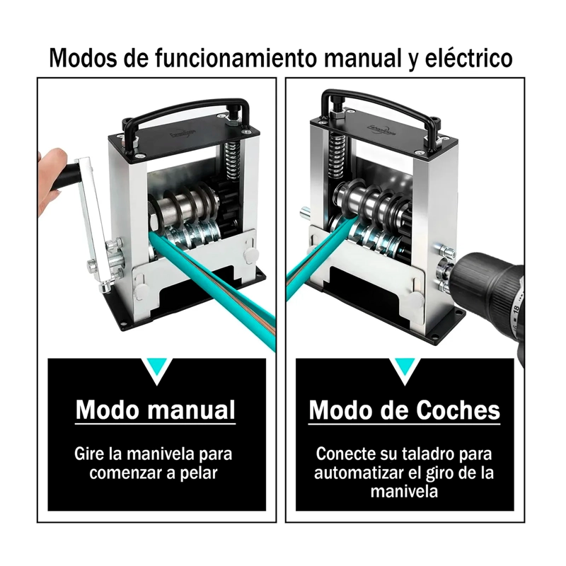 MAQUINA PELADORA DE CABLES PELACABLES MANUAL Y PARA TALADRO - 3