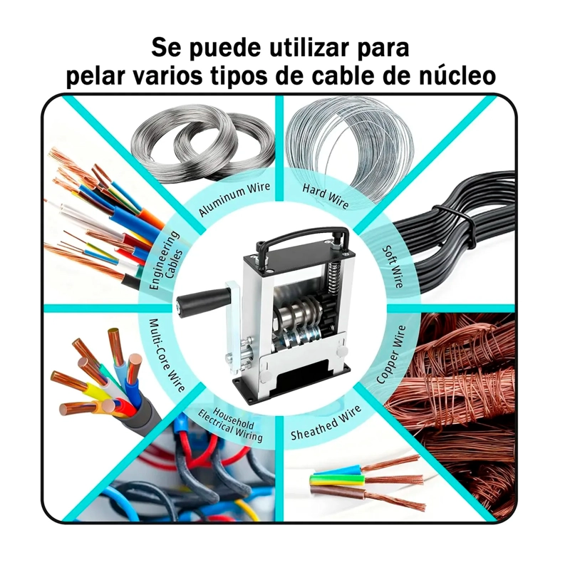 MAQUINA PELADORA DE CABLES PELACABLES MANUAL Y PARA TALADRO - 6