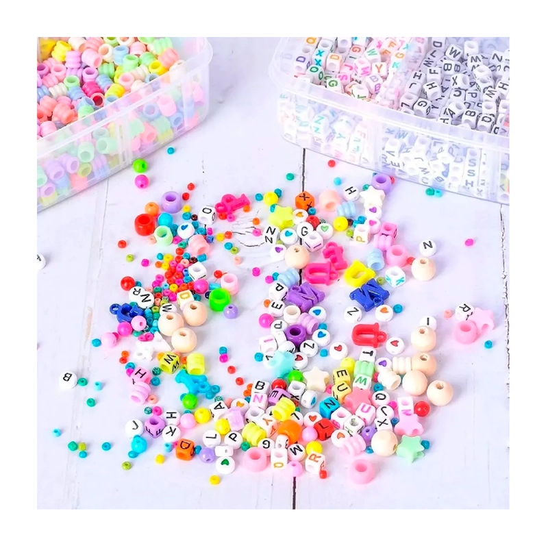 KIT DE ACCESORIOS PARA HACER PULSERAS Y ALHAJAS 4655PCS - 4