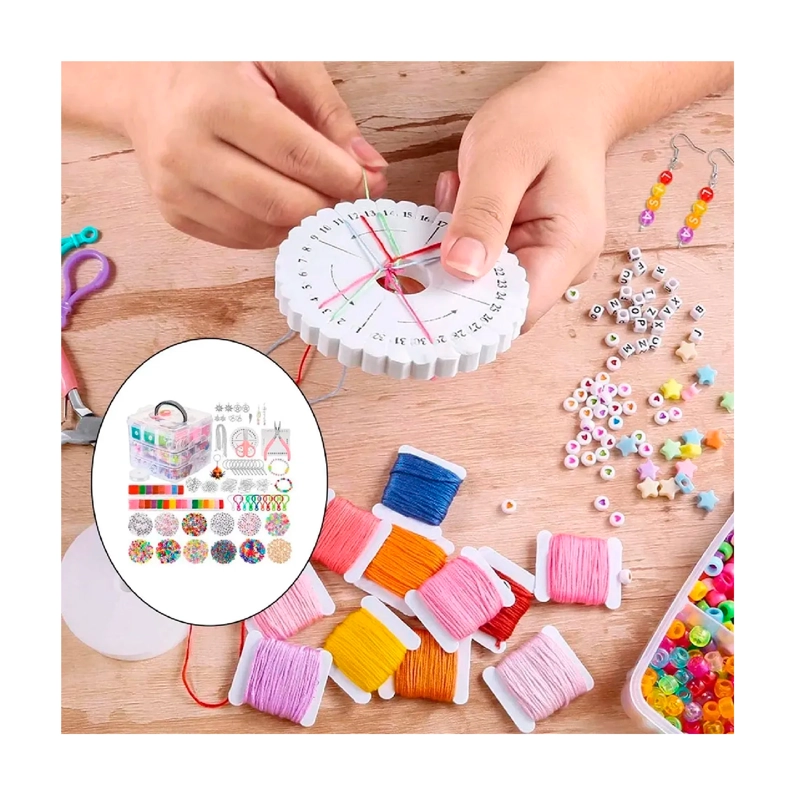 KIT DE ACCESORIOS PARA HACER PULSERAS Y ALHAJAS 4655PCS - 5