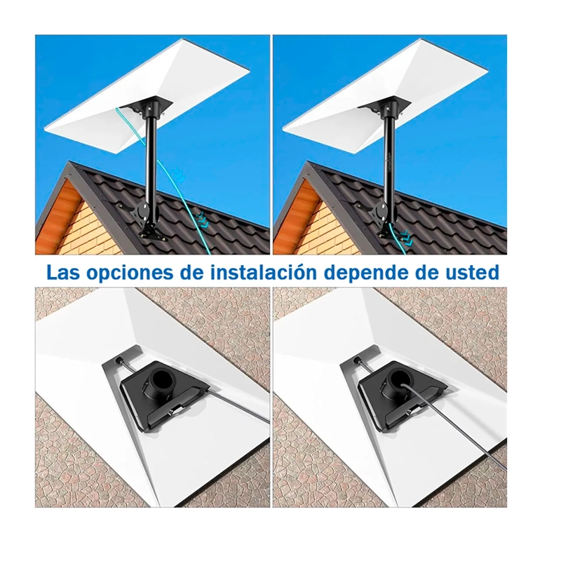 SOPORTE ESTABLE PARA ANTENA STARLINK KIT MONTAJE PARED TECHO - 6