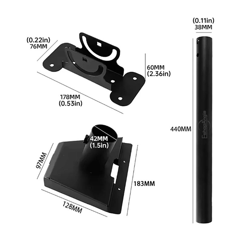 SOPORTE ESTABLE PARA ANTENA STARLINK KIT MONTAJE PARED TECHO - 8