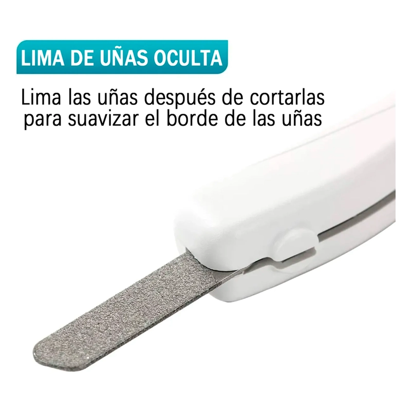 CORTA UÑAS PARA MASCOTAS PERROS GATOS CON LUZ LED Y LIMA - 6