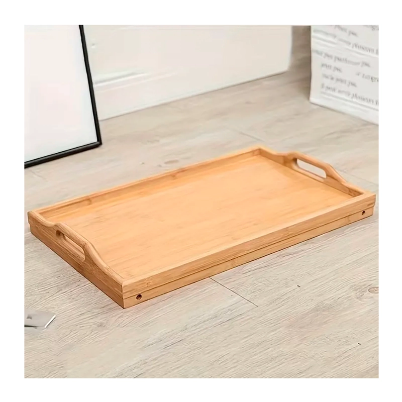 BANDEJA MESA PLEGABLE DE BAMBU PARA CAMA DESAYUNO NOTEBOOK - 3