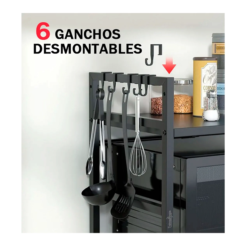 ESTANTE REPISA EXTENSIBLE HORNO MICROONDAS ORGANIZADOR RACK - 4