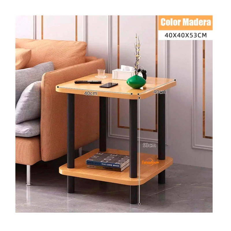 MESA DE CENTRO MINIMALISTA MADERA SALA DE ESTAR AUXILIA - 4