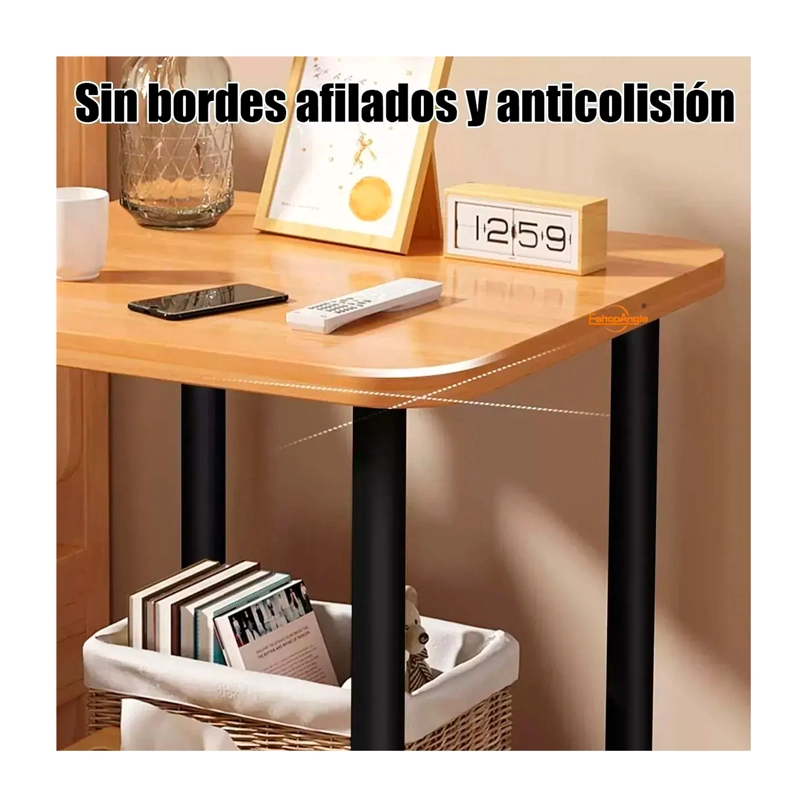 MESA DE CENTRO MINIMALISTA MADERA SALA DE ESTAR AUXILIA - 5