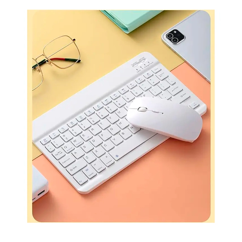 KIT TECLADO MOUSE INALAMBRICO BLUETOOTH PARA PC ANDROID IOS - 2