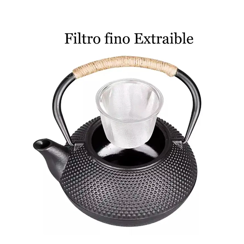 TETERA HIERRO FUNDIDO JAPONESA CON INFUSOR ACERO - 2