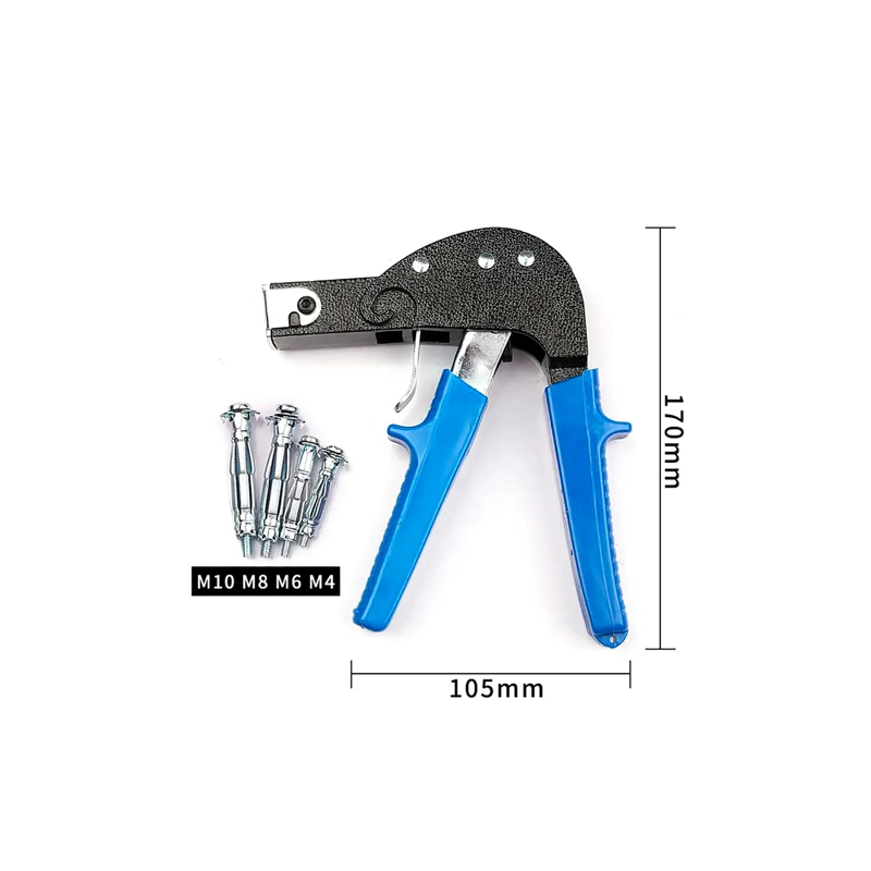 HERRAMIENTA PISTOLA ANCLAJE PARED HUECA TARUGO ARAÑA 72PCS - 3