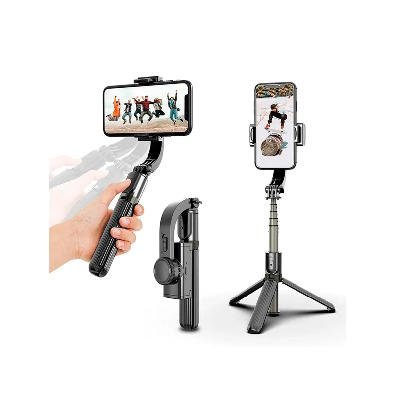 ESTABILIZADOR CELULAR GIMBAL L08 SELFIE STICK, TRIPODE/MANDO - 1