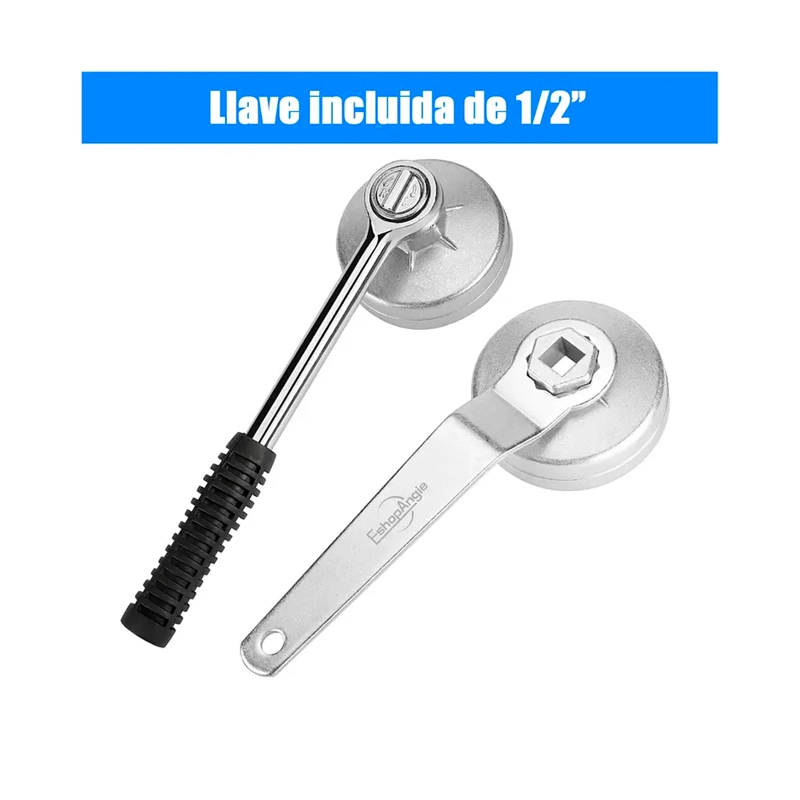 JUEGO DE LLAVES UNIVERSALES DE FILTRO DE ACEITE 1/2 23PZS - 4